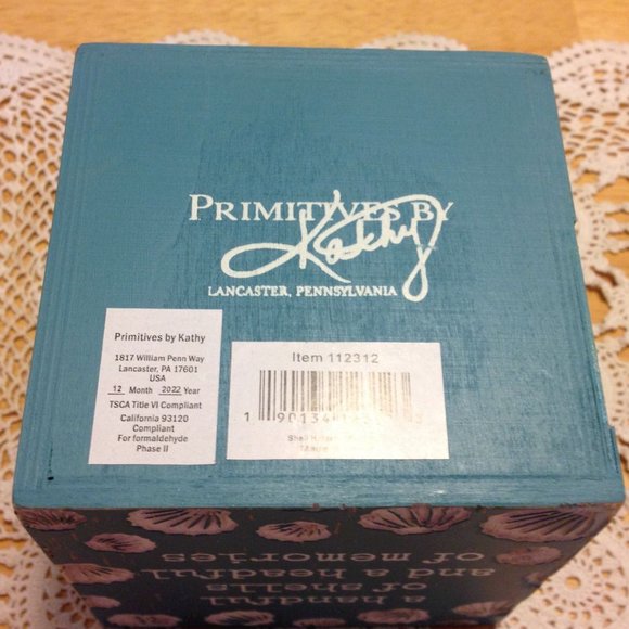 Beach Decor, Primitives by Kathy Seashell Holder - Picture 2 of 7